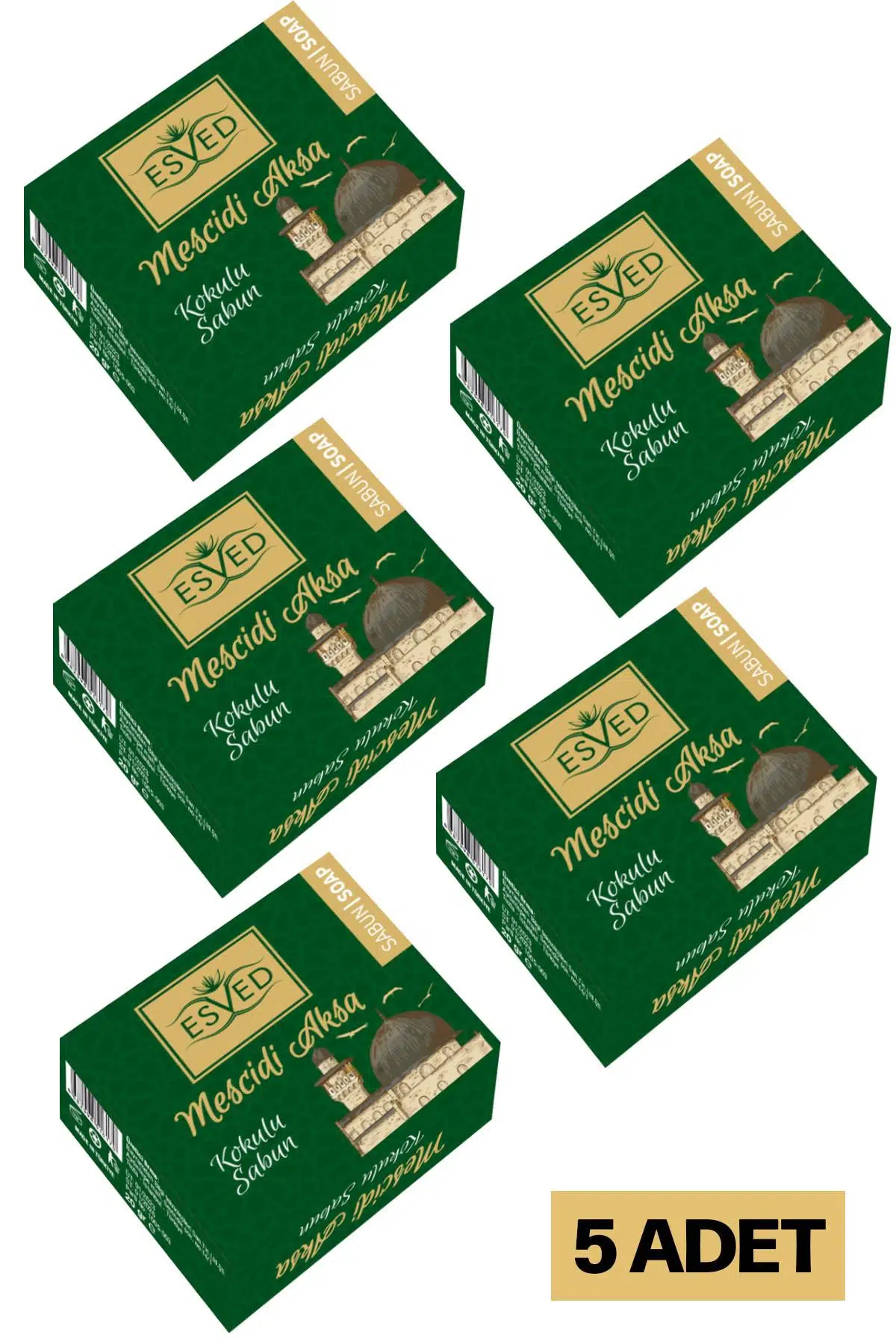 Mescidi Aksa Kokusu Sabun 5 Adet