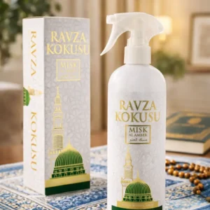 Medine Ravza Kokusu Alkolsüz Sprey Oda Kokusu 400 ml | Kalıcı Cami, Ev ve Mescit Kokusu